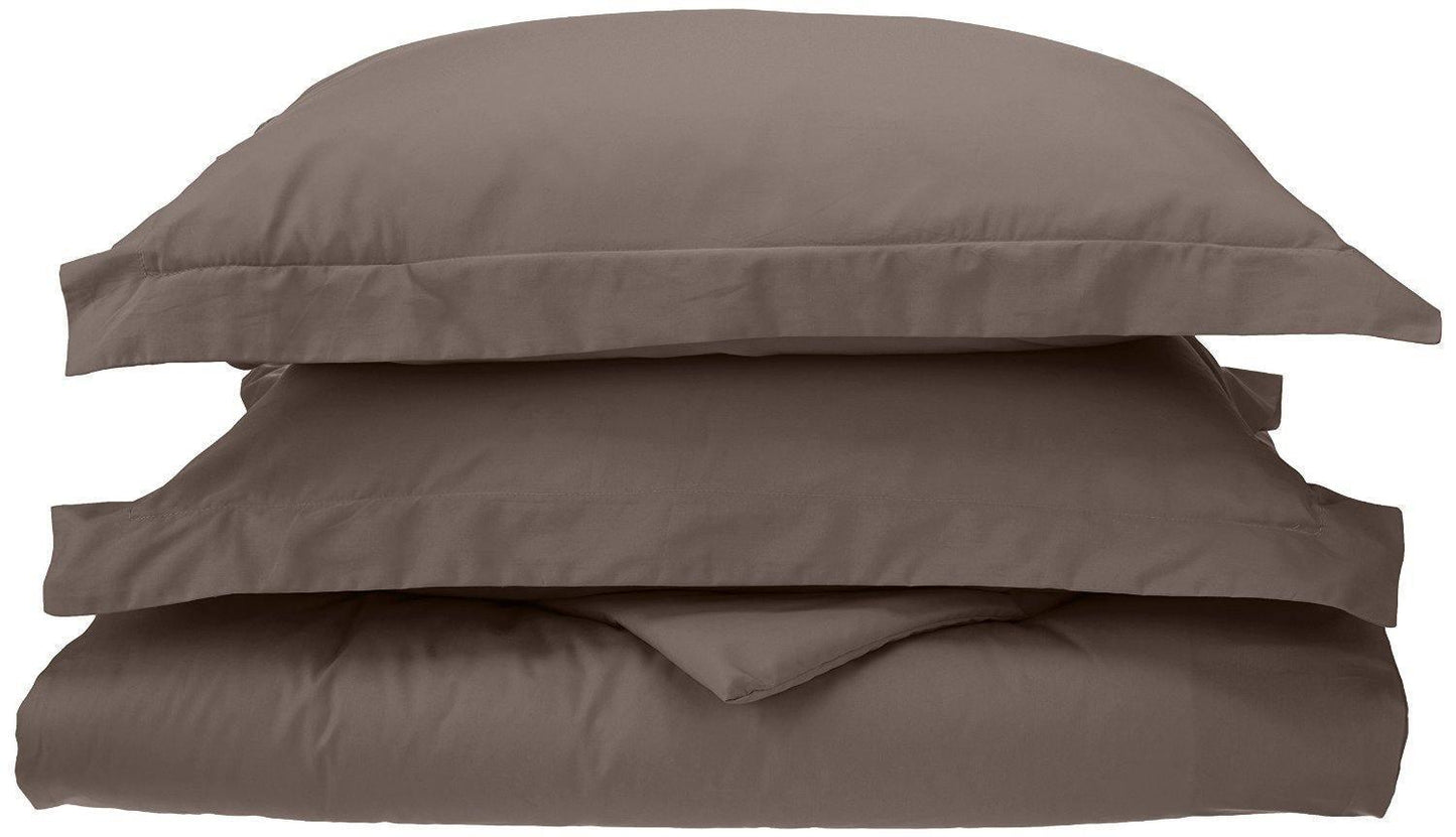 100% Cotton Percale Matte Finish Duvet Cover and Pillow Sham Set FredCo