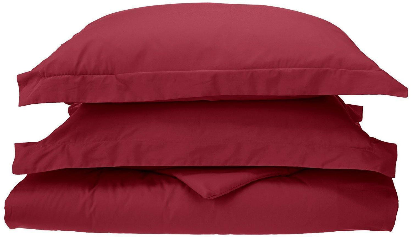 100% Cotton Percale Matte Finish Duvet Cover and Pillow Sham Set FredCo