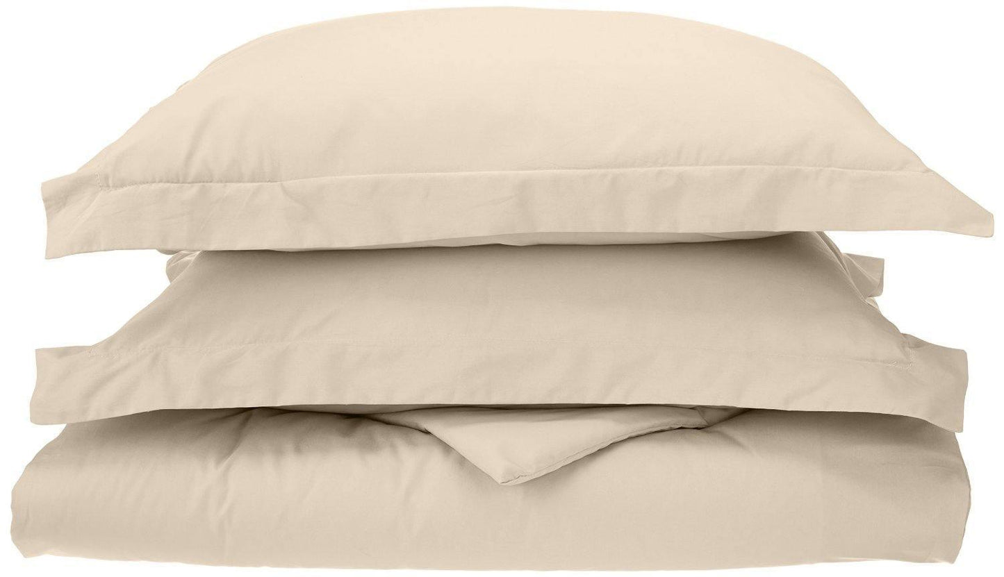 100% Cotton Percale Matte Finish Duvet Cover and Pillow Sham Set FredCo