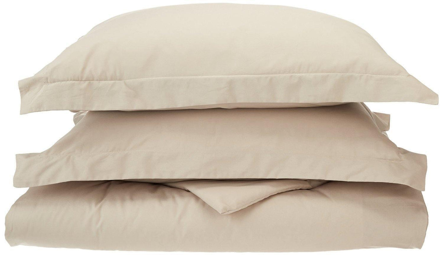 100% Cotton Percale Matte Finish Duvet Cover and Pillow Sham Set FredCo