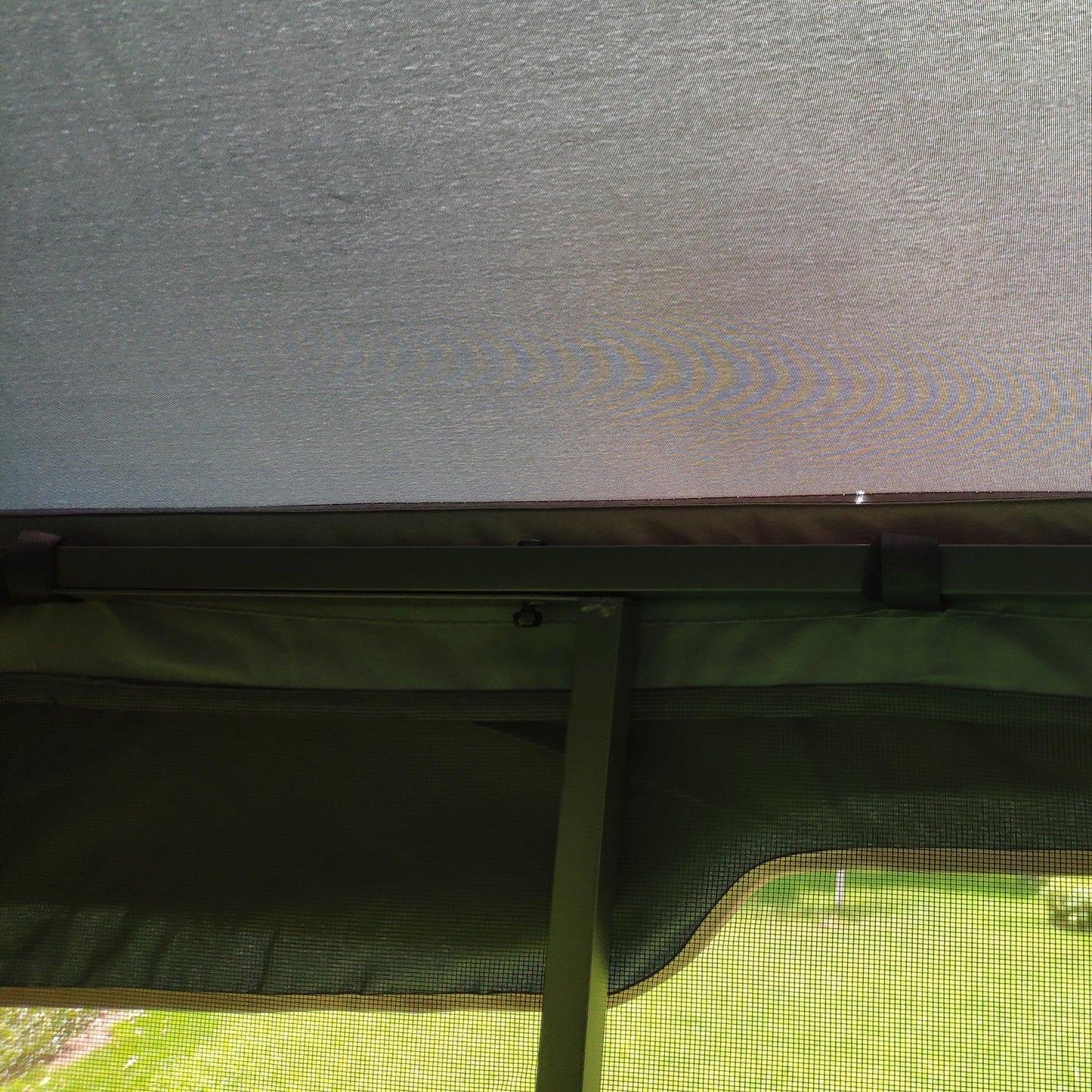 13x10 Outdoor Patio Gazebo Canopy Tent With Ventilated Double Roof And Mosquito net Grey FredCo