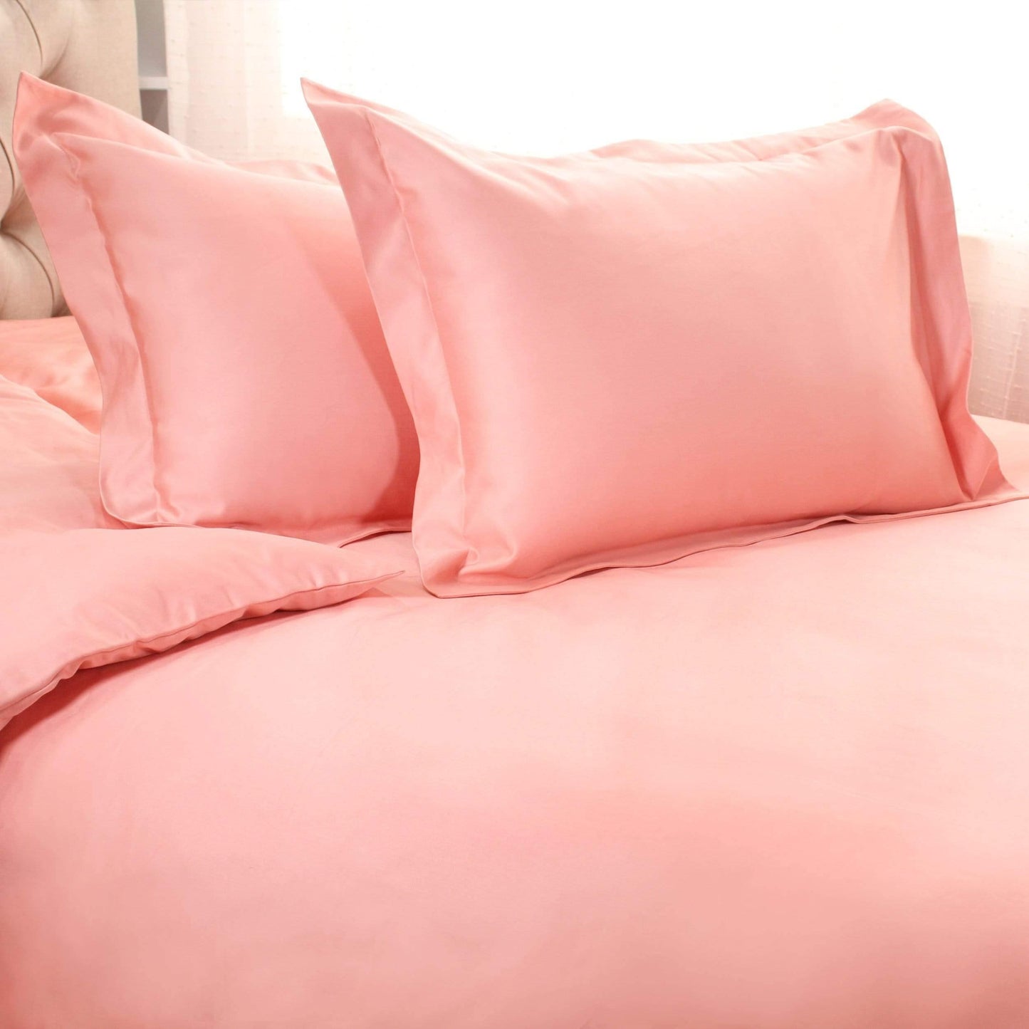 1500-Thread Count 100% Egyptian Cotton Luxurious Solid Duvet Cover Set FredCo