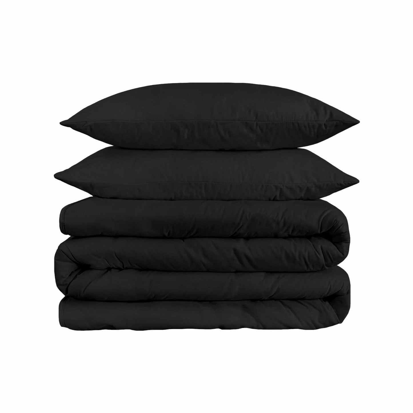 1500-Thread Count 100% Egyptian Cotton Luxurious Solid Duvet Cover Set FredCo