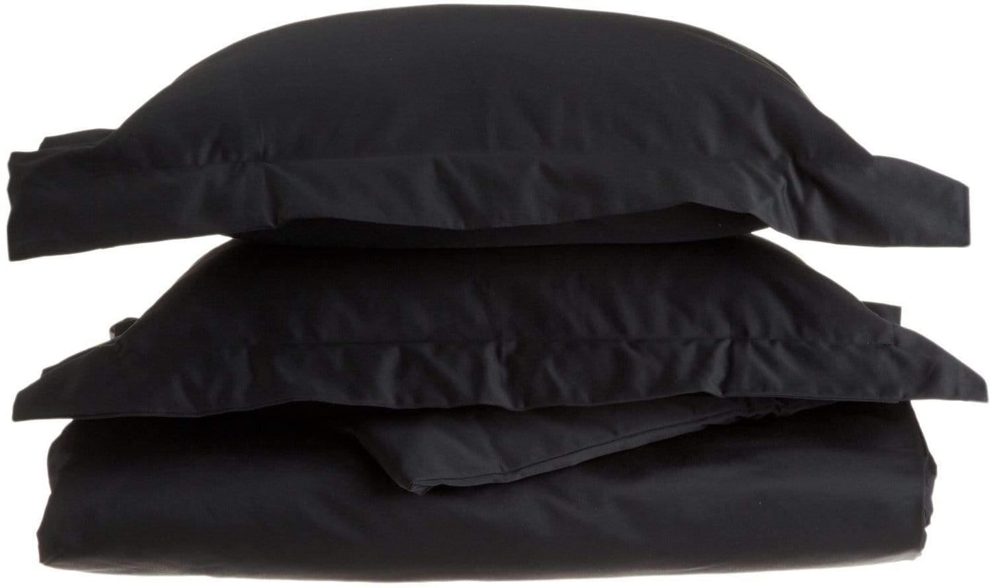 1500-Thread Count 100% Egyptian Cotton Luxurious Solid Duvet Cover Set FredCo
