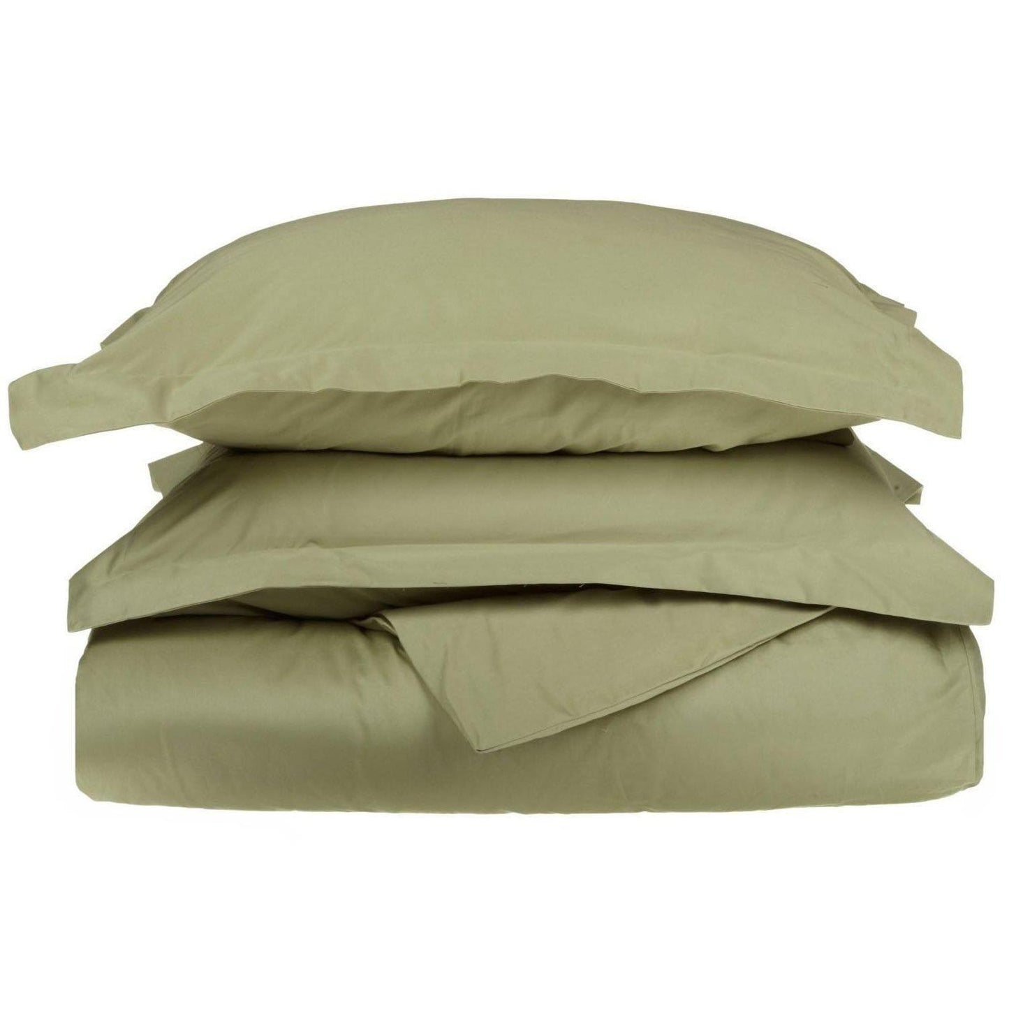 1500-Thread Count 100% Egyptian Cotton Luxurious Solid Duvet Cover Set FredCo