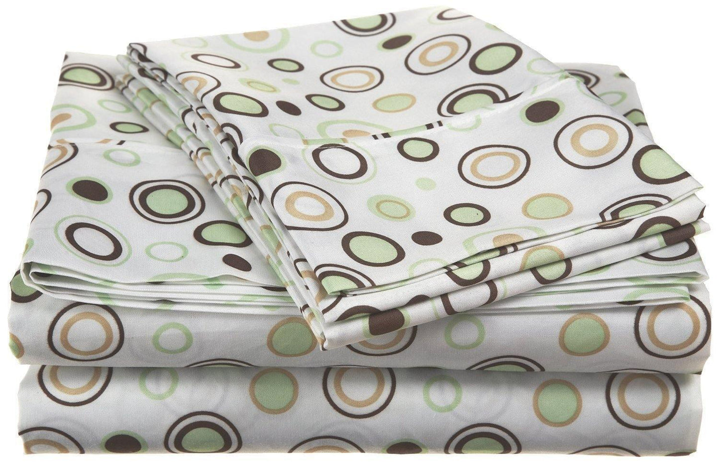 1800 Series Wrinkle Resistant Spring Circles Sheet Set FredCo