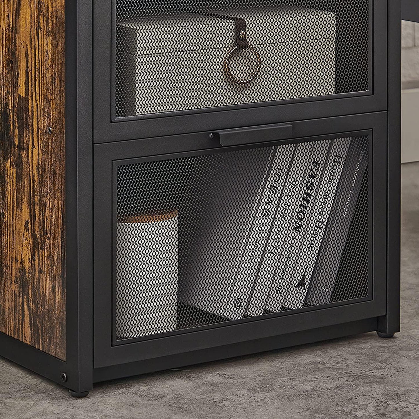 2 Drawers Nightstand with mesh, 21 inch FredCo