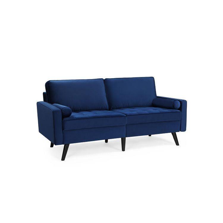2-Seater Sofa with Velvet Fabric FredCo