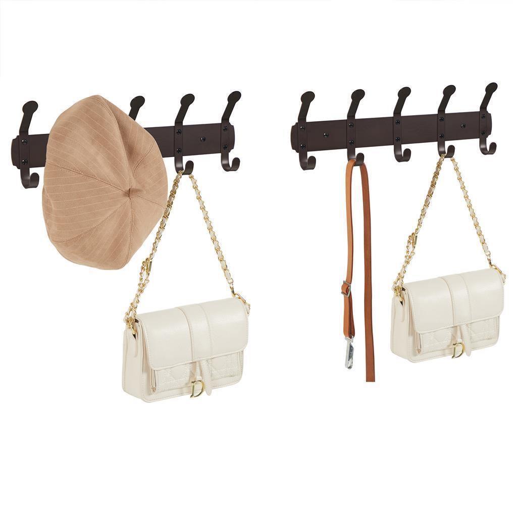 2 Wall Mounted Coat Hook Expresso FredCo