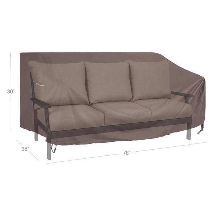 3-Seater Sofa Cover Brown Outdoor FredCo