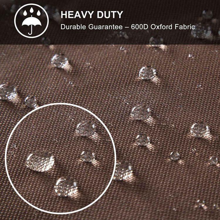 3-Seater Sofa Cover Brown Outdoor FredCo