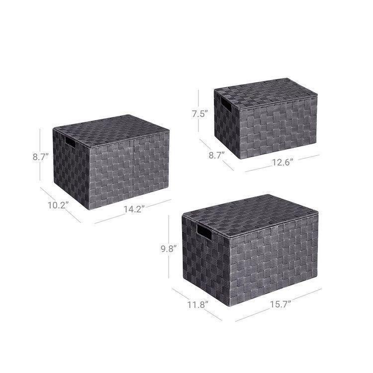 3 Strap Storage Boxes FredCo