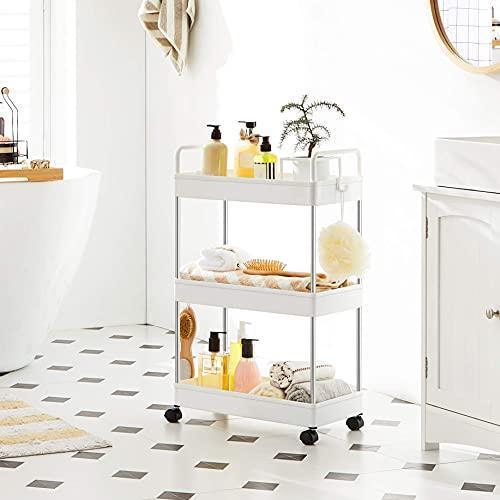 3-Tier Storage Cart White FredCo