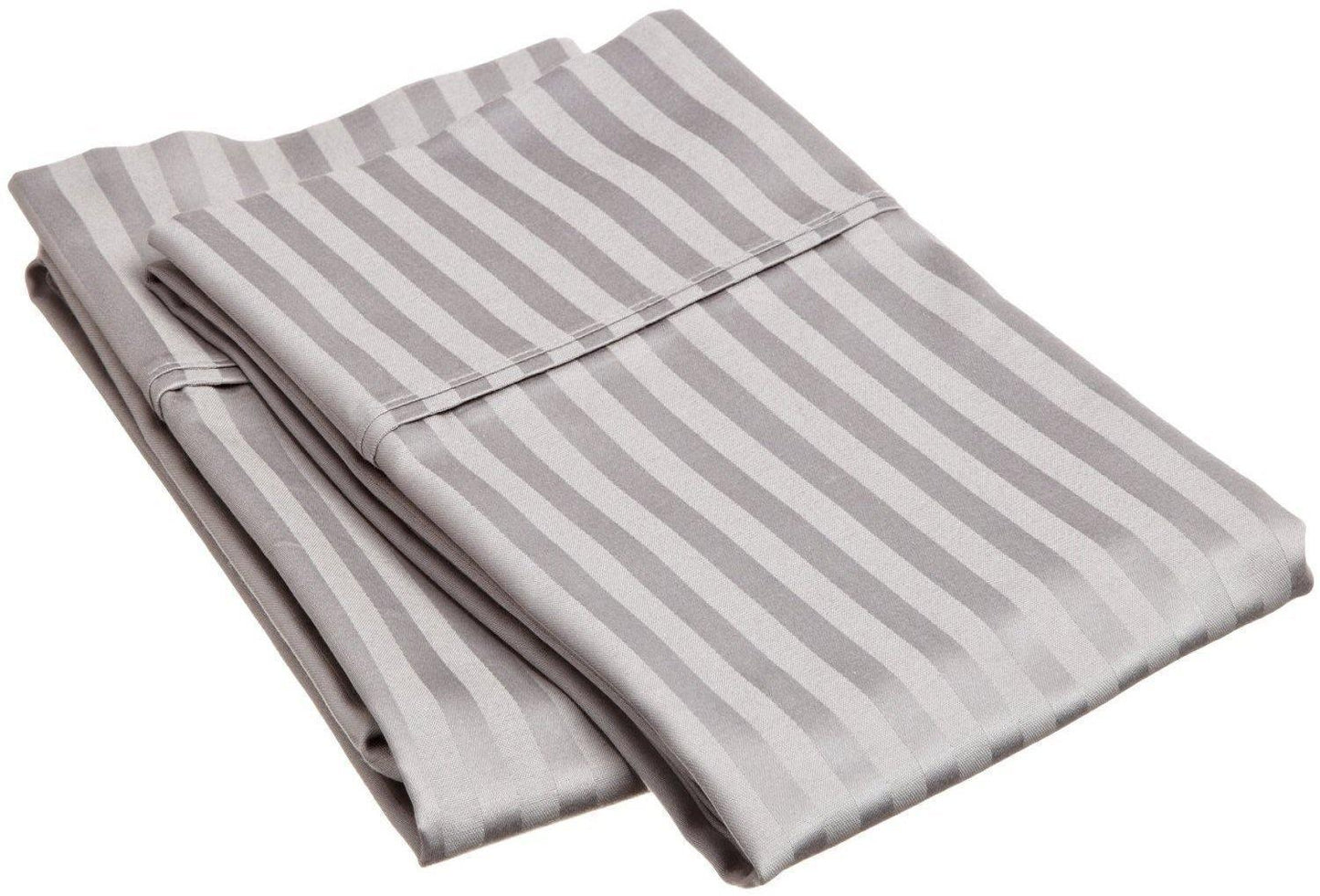 300-Thread Count 100% Egyptian Cotton Soft Striped Pillowcase Set FredCo