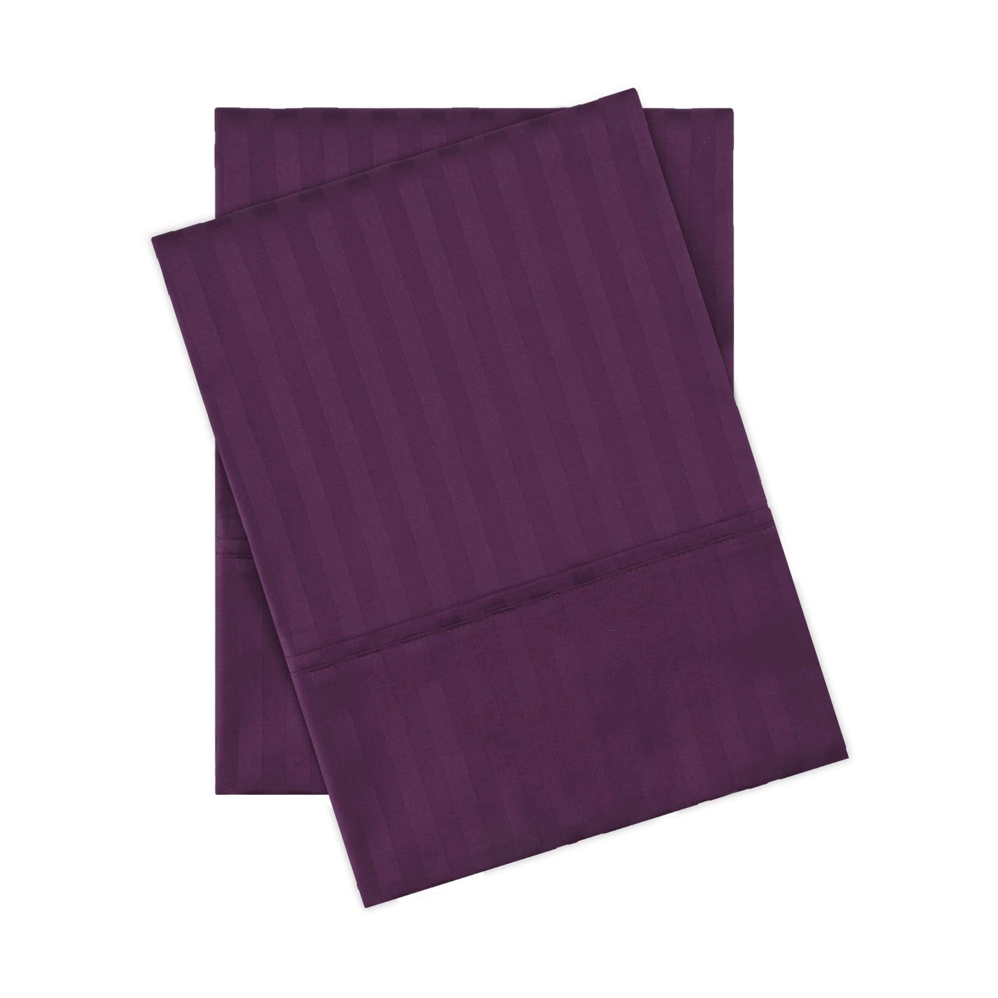 300-Thread Count 100% Egyptian Cotton Soft Striped Pillowcase Set FredCo