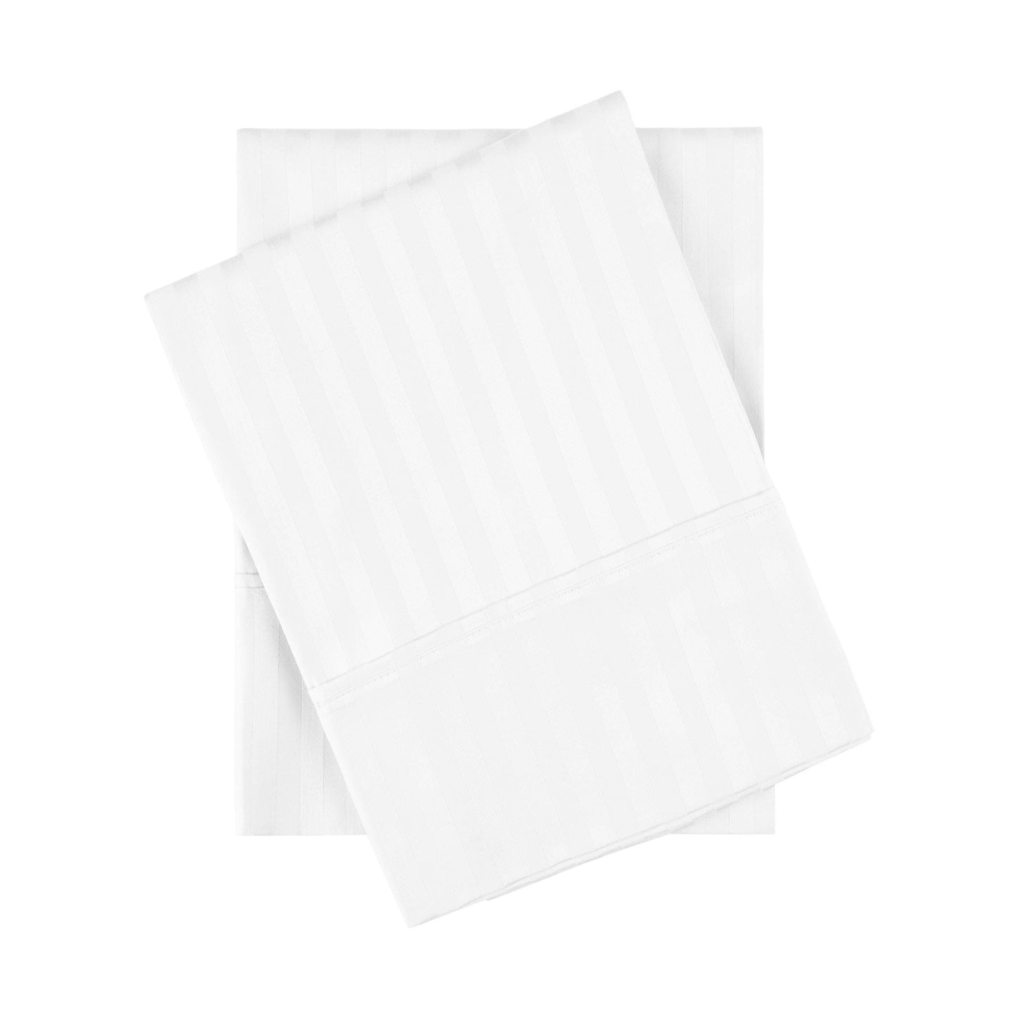 300-Thread Count 100% Egyptian Cotton Soft Striped Pillowcase Set FredCo