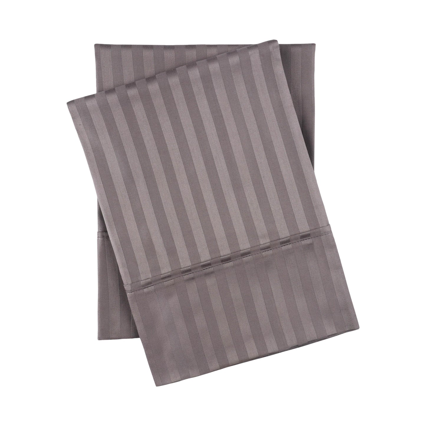 300-Thread Count 100% Egyptian Cotton Soft Striped Pillowcase Set FredCo