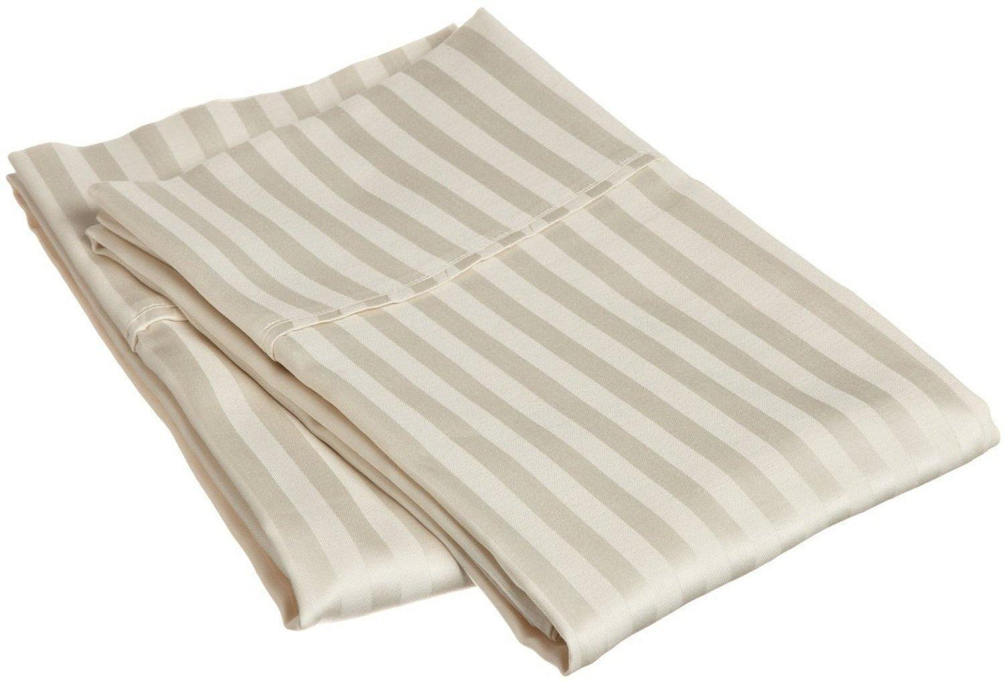 300-Thread Count 100% Egyptian Cotton Soft Striped Pillowcase Set FredCo