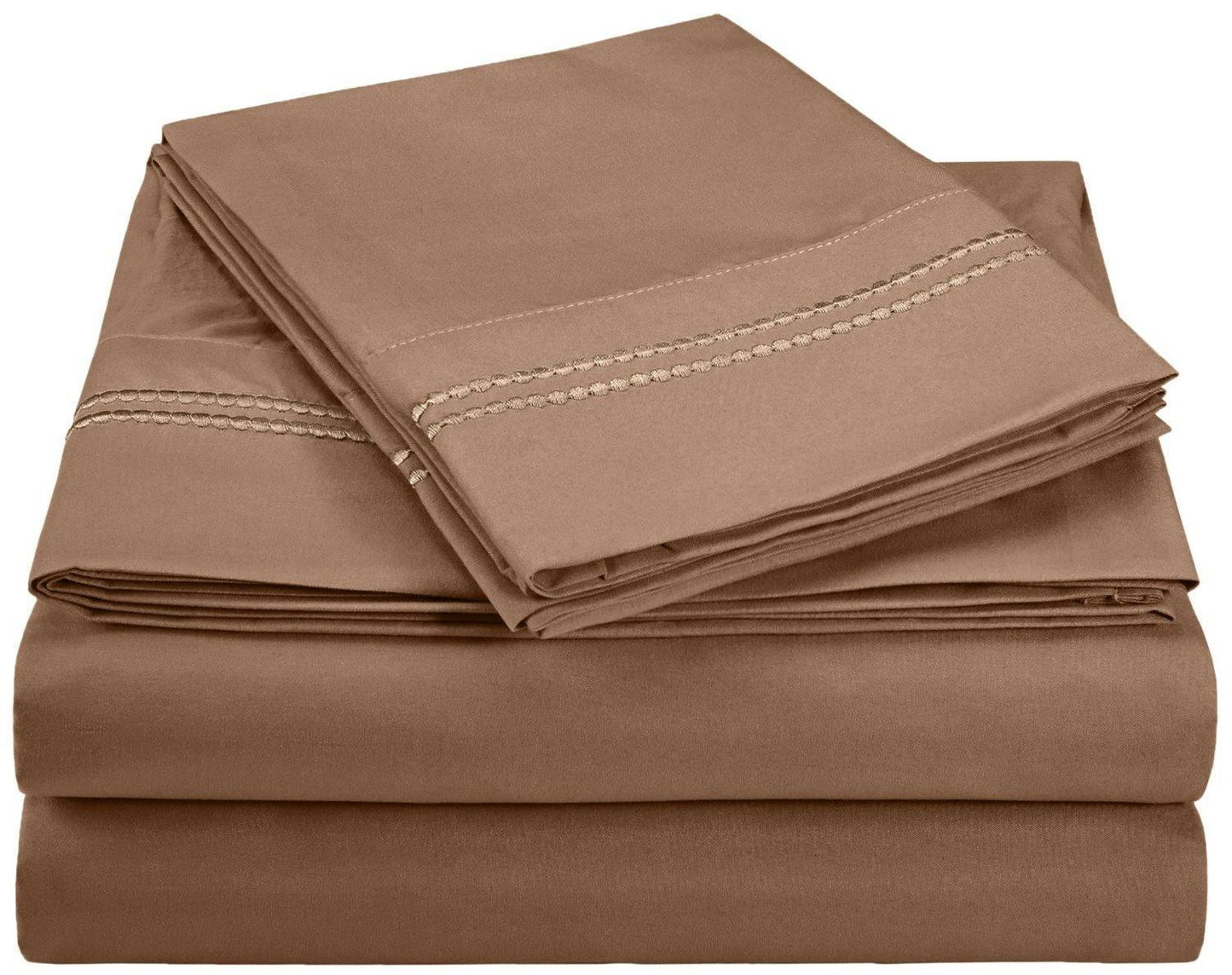 3000 Series Wrinkle Resistant 2 Line Embroidery Sheet Set FredCo