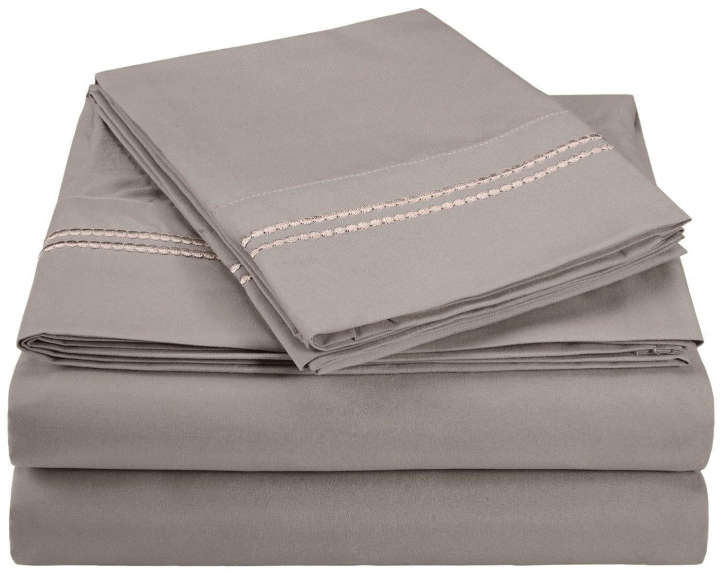 3000 Series Wrinkle Resistant 2 Line Embroidery Sheet Set FredCo