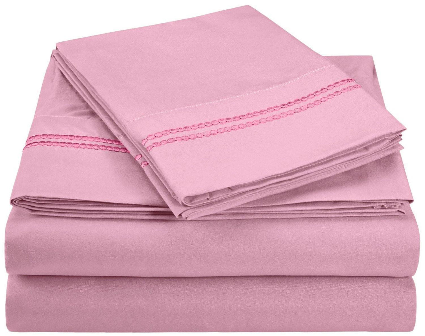 3000 Series Wrinkle Resistant 2 Line Embroidery Sheet Set FredCo