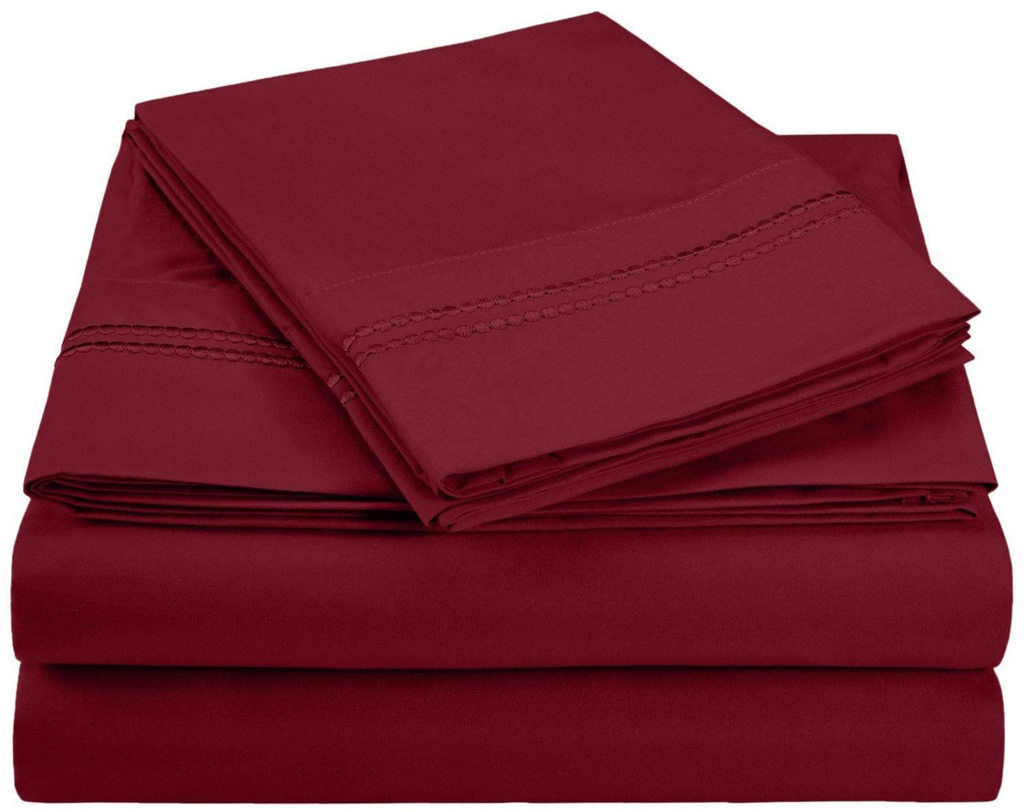 3000 Series Wrinkle Resistant 2 Line Embroidery Sheet Set FredCo
