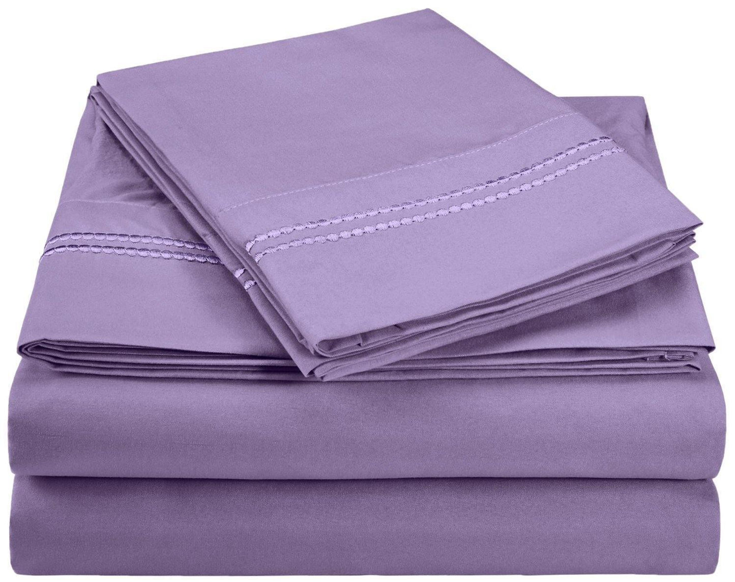 3000 Series Wrinkle Resistant 2 Line Embroidery Sheet Set FredCo