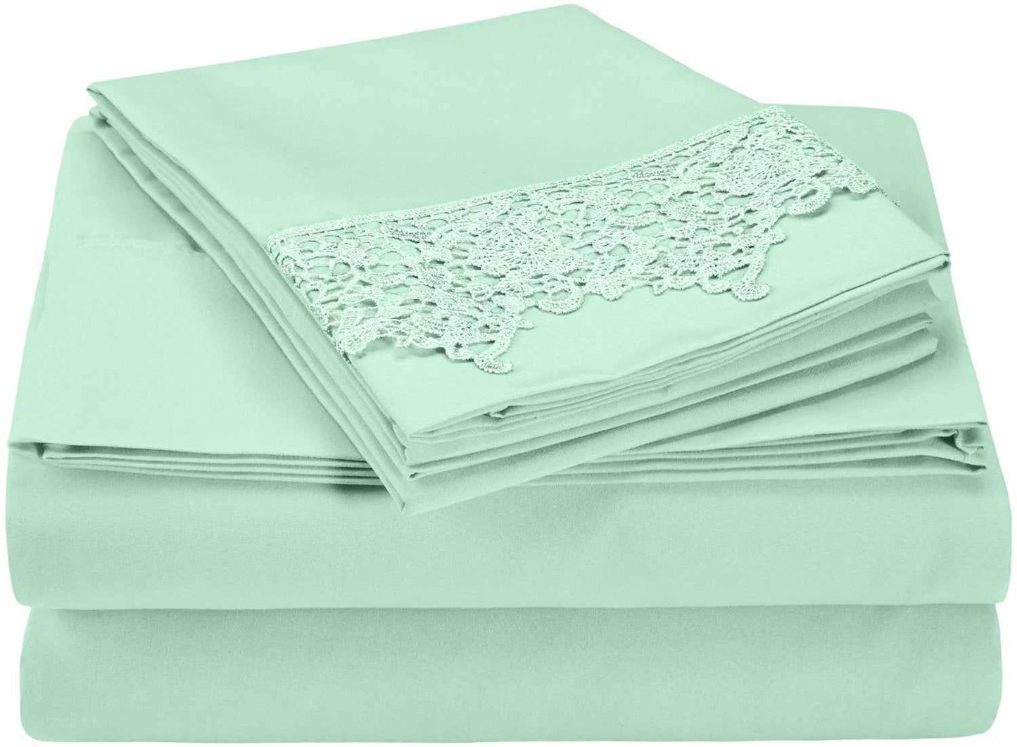 3000 Series Wrinkle Resistant Elegant Lace Sheet Set FredCo