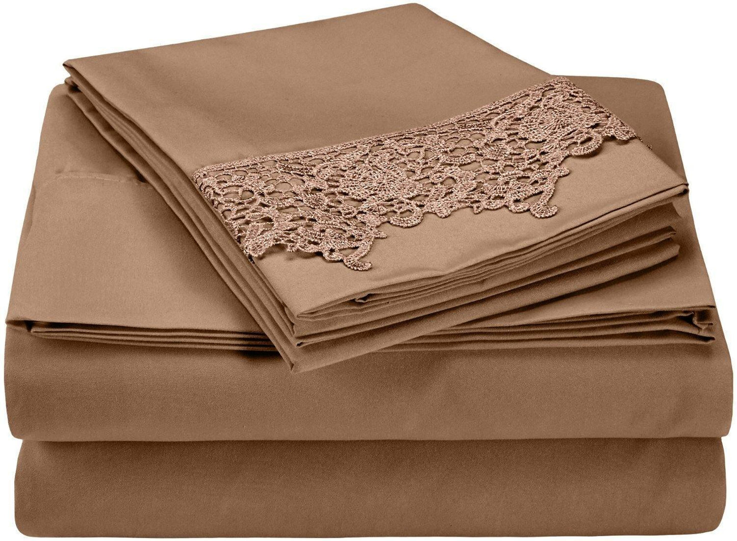 3000 Series Wrinkle Resistant Elegant Lace Sheet Set FredCo