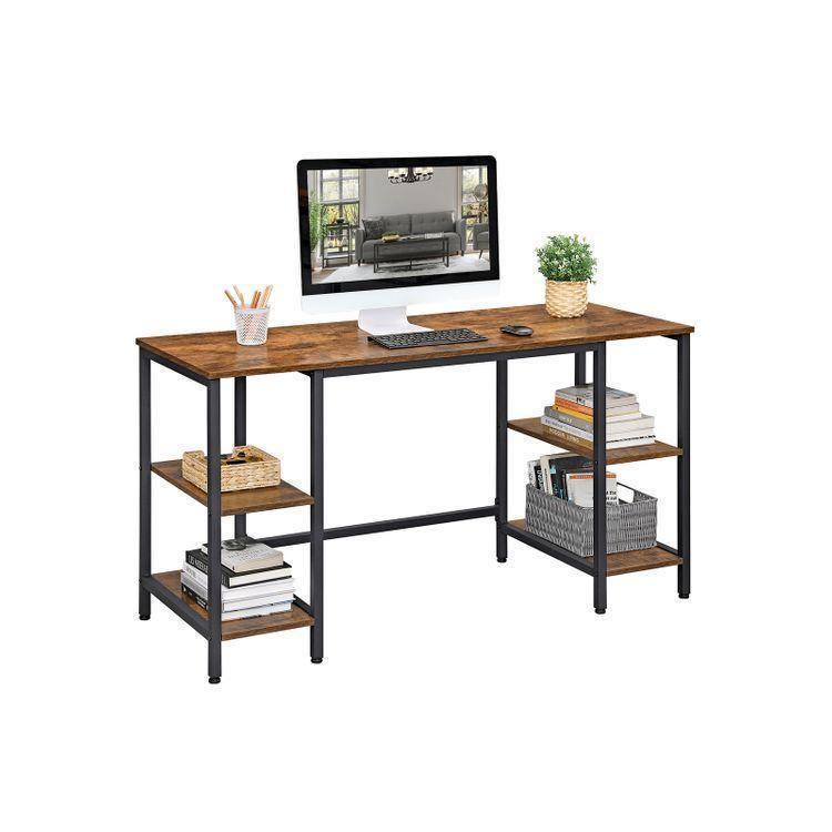4 Shelves Computer Desk FredCo