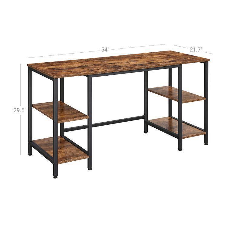 4 Shelves Computer Desk FredCo