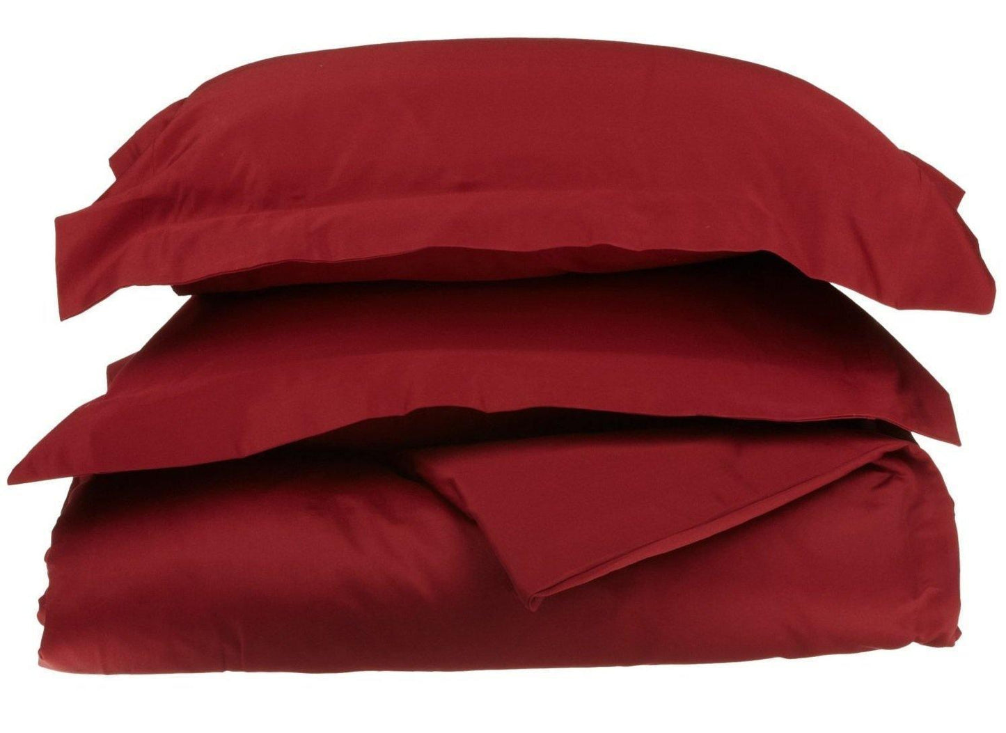 400-Thread Count 100% Egyptian Cotton Elegant Solid Duvet Cover Set FredCo