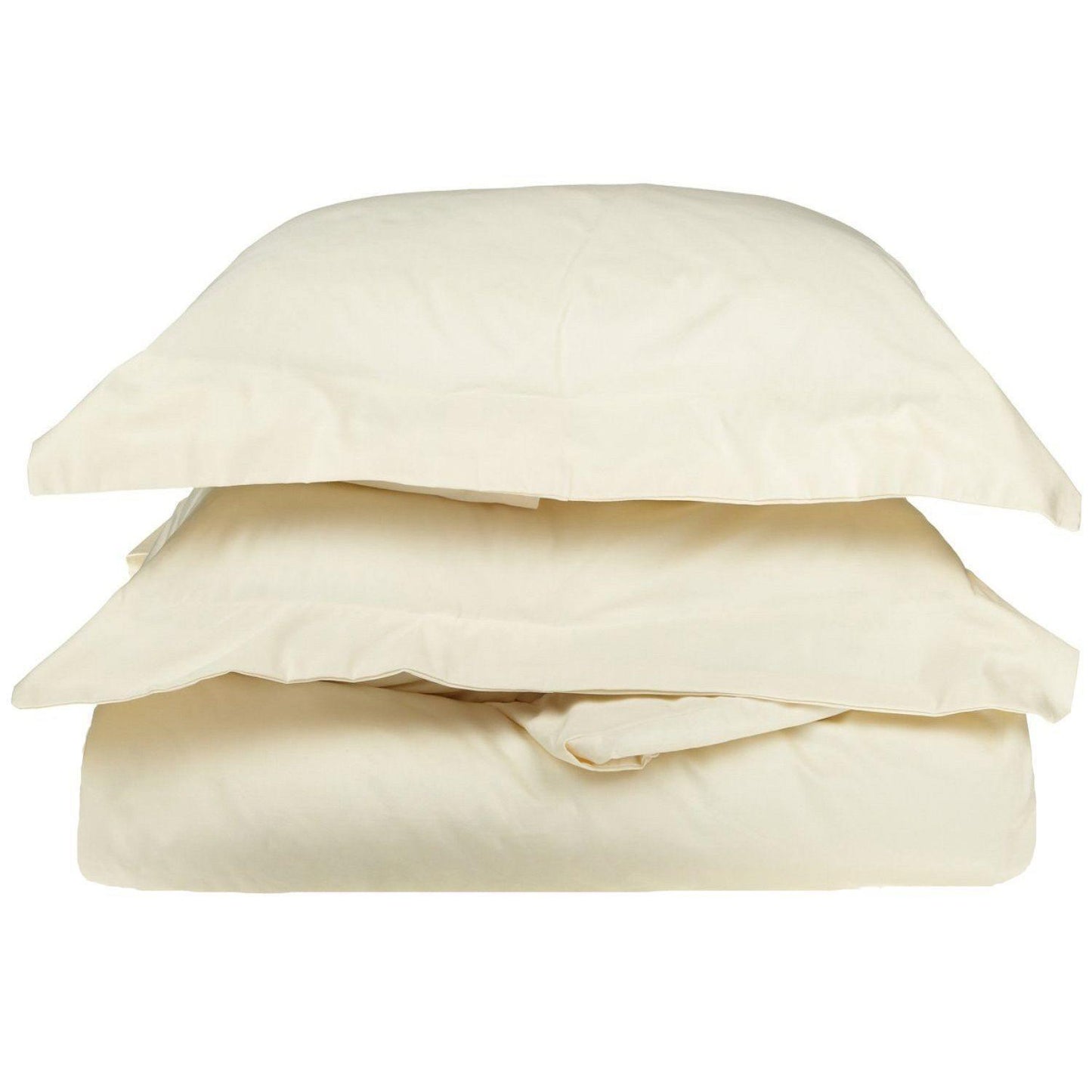 400-Thread Count 100% Egyptian Cotton Elegant Solid Duvet Cover Set FredCo