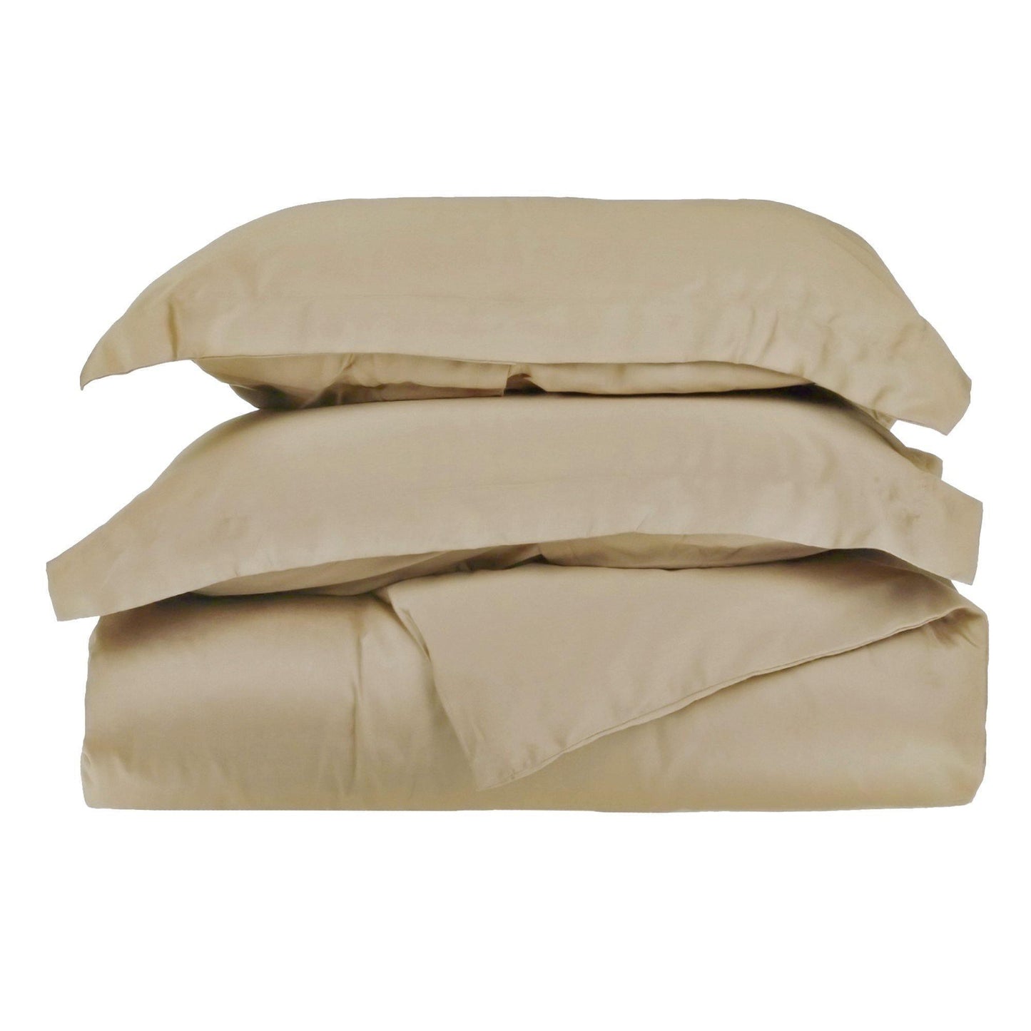 400-Thread-Count Egyptian Cotton Sateen Weave Soft Duvet Cover Set FredCo