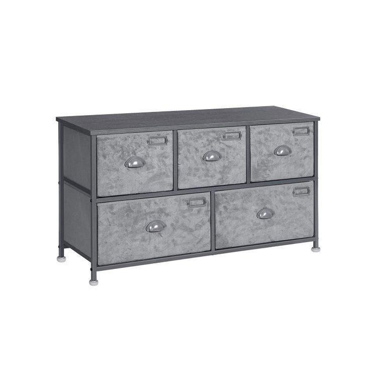 5 Drawers Fabric Dresser FredCo