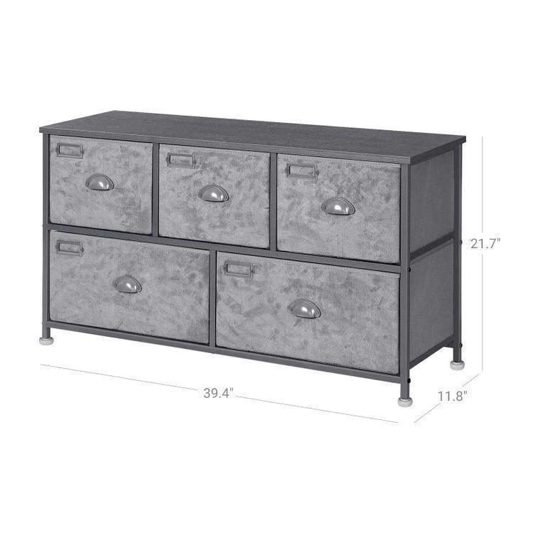 5 Drawers Fabric Dresser FredCo