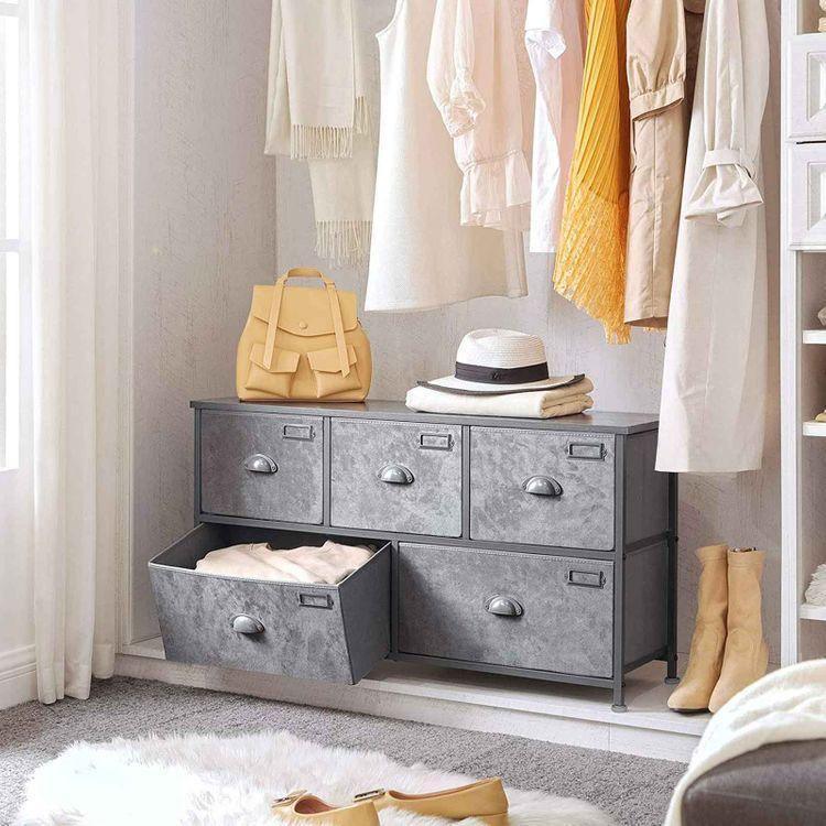 5 Drawers Fabric Dresser FredCo