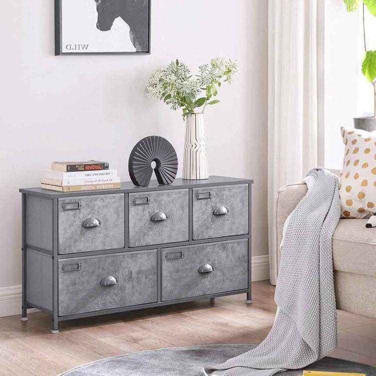 5 Drawers Fabric Dresser FredCo