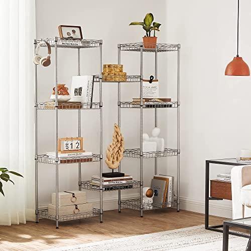 5-Tier Metal Storage Shelf White FredCo