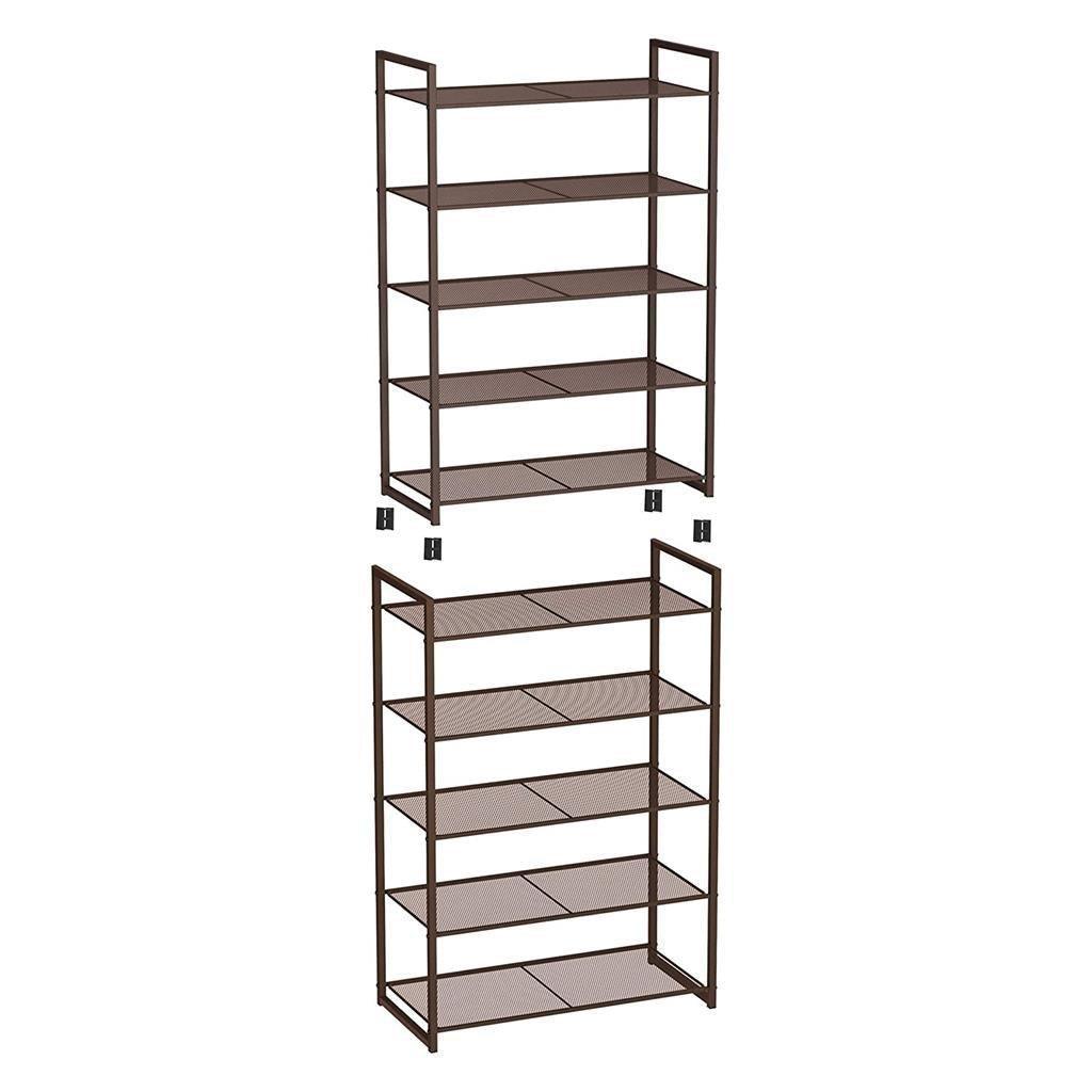 5-Tier Stackable Shoe Rack FredCo