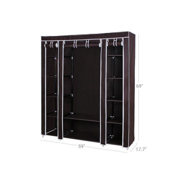 59" Portable Clothes Closet FredCo
