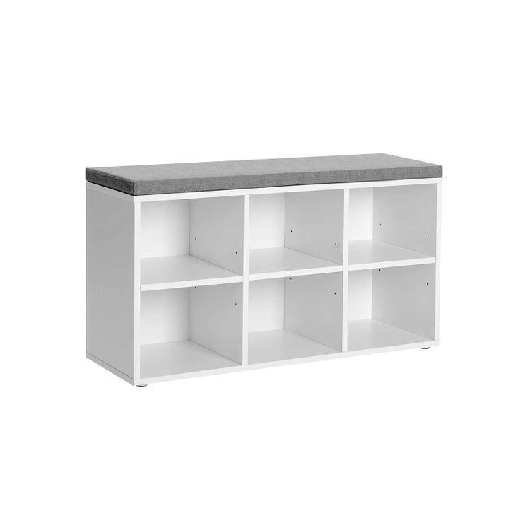 6 Compartments Shoe Bench FredCo