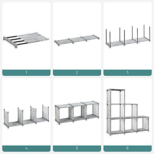 6-Cube Storage Rack Gray FredCo