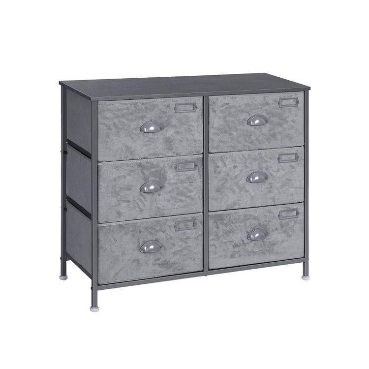 6 Drawers Fabric Dresser FredCo
