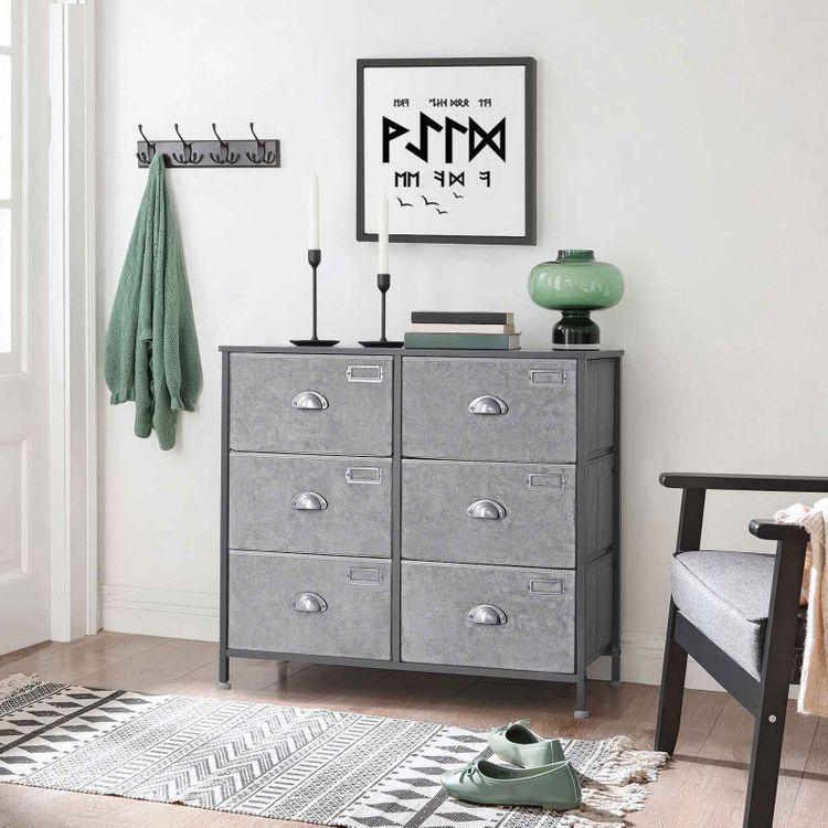 6 Drawers Fabric Dresser FredCo
