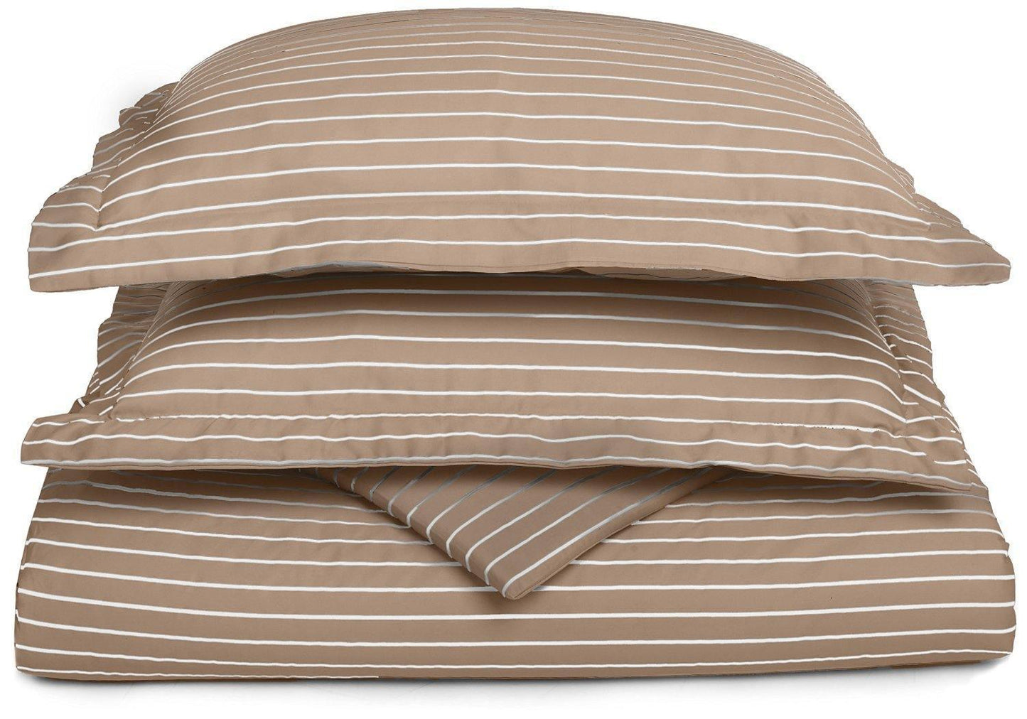 600-Thread Count Cotton-Blend Ultra-Soft Cabana Stripe Duvet Cover Set FredCo