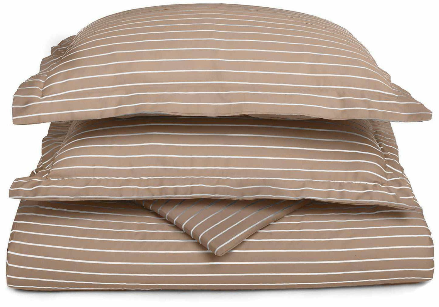 600-Thread Count Cotton-Blend Ultra-Soft Cabana Stripe Duvet Cover Set FredCo