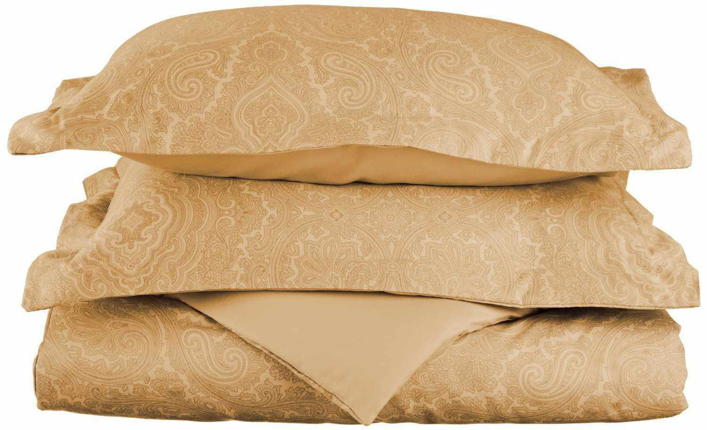 600-Thread Count Cotton-Rich Wrinkle-Resistant Paisley Duvet Cover Set FredCo