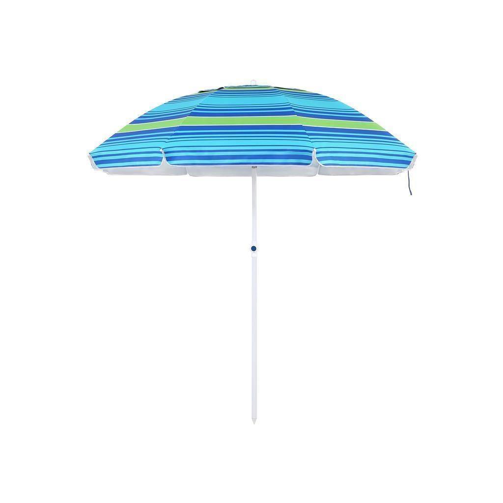 7ft Beach Sun Shade Blue and Green FredCo