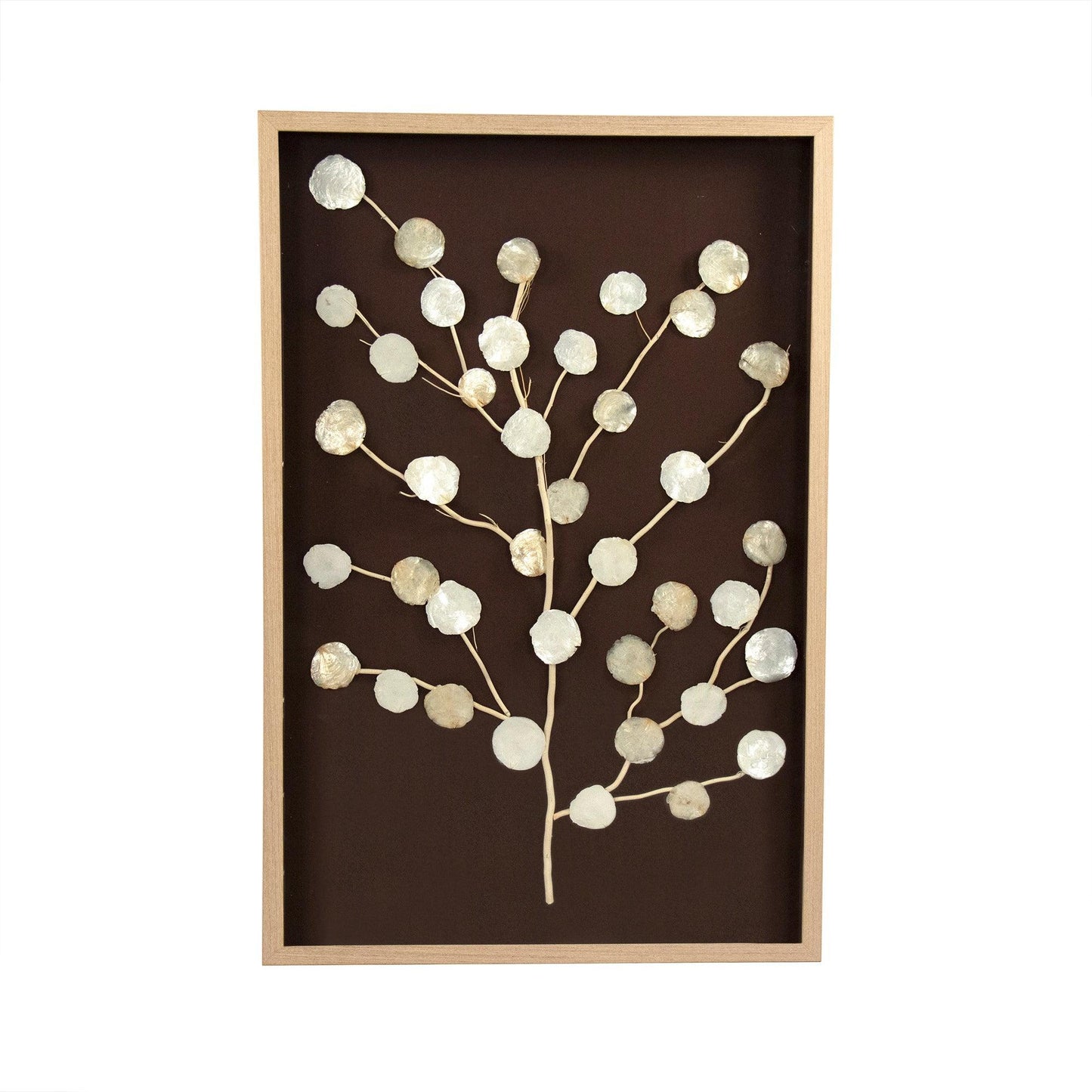 Abstract Mother of Pearl Tree Wall Art ZEN40357 FredCo